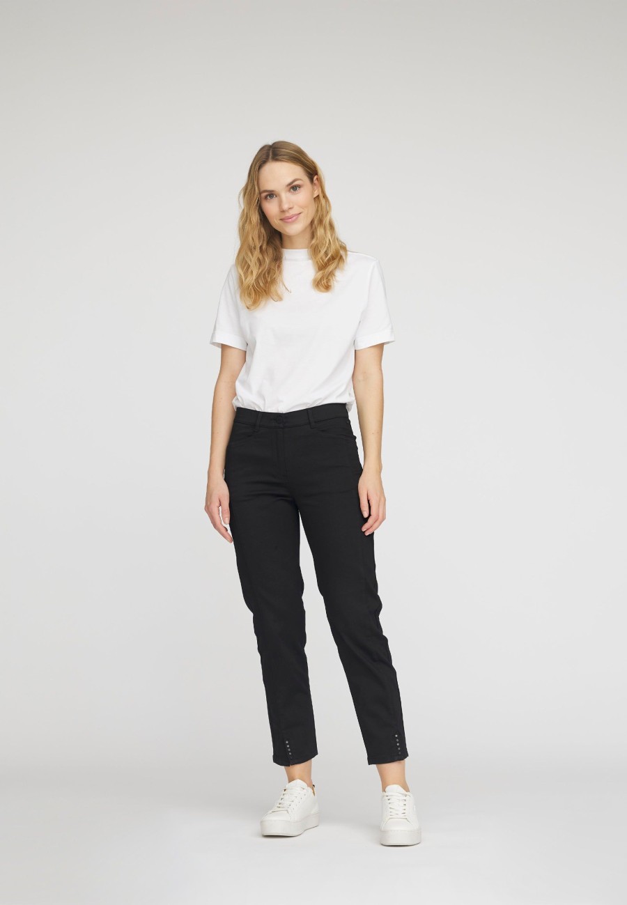 Silhouette Laurie | Parker Rivet Regular Crop - Black