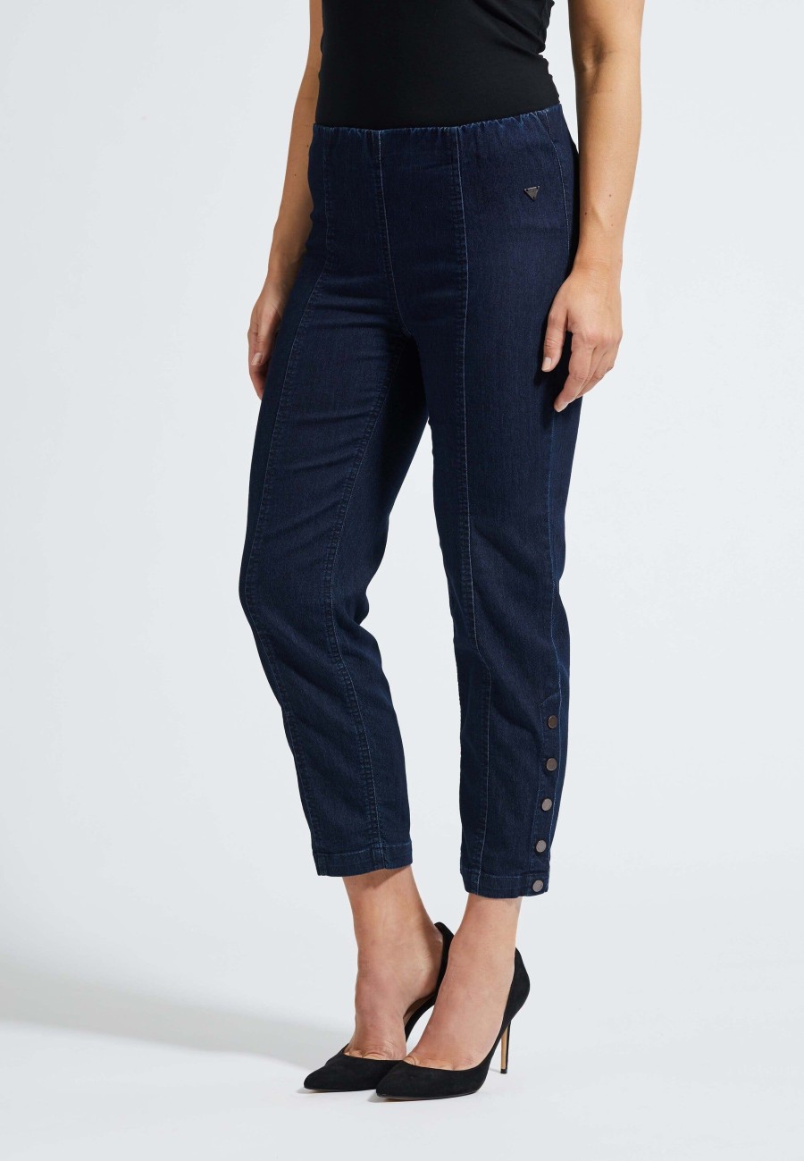 Silhouette Laurie | Polly Regular Crop - Dark Blue Denim