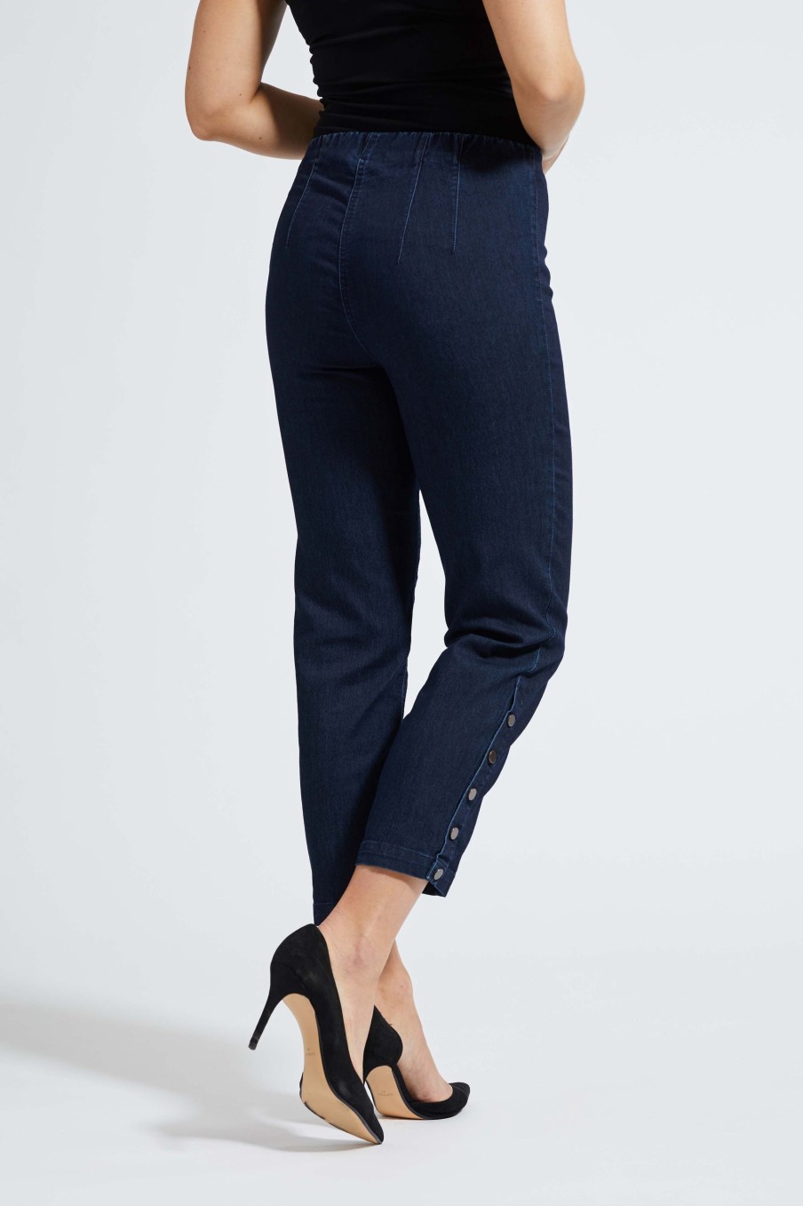 Silhouette Laurie | Polly Regular Crop - Dark Blue Denim