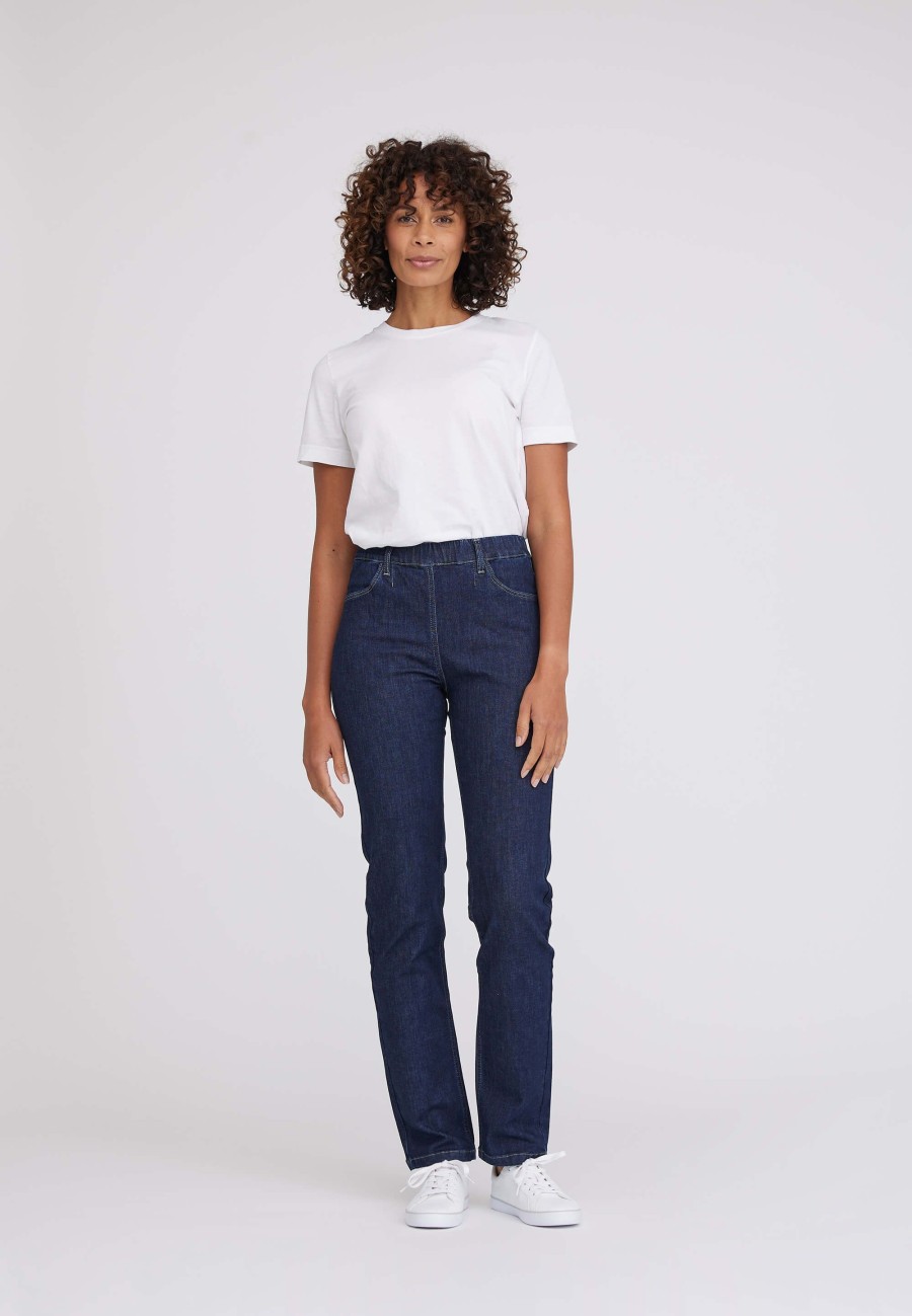 Silhouette Laurie | Kelly Regular - Medium Length - Dark Blue Denim