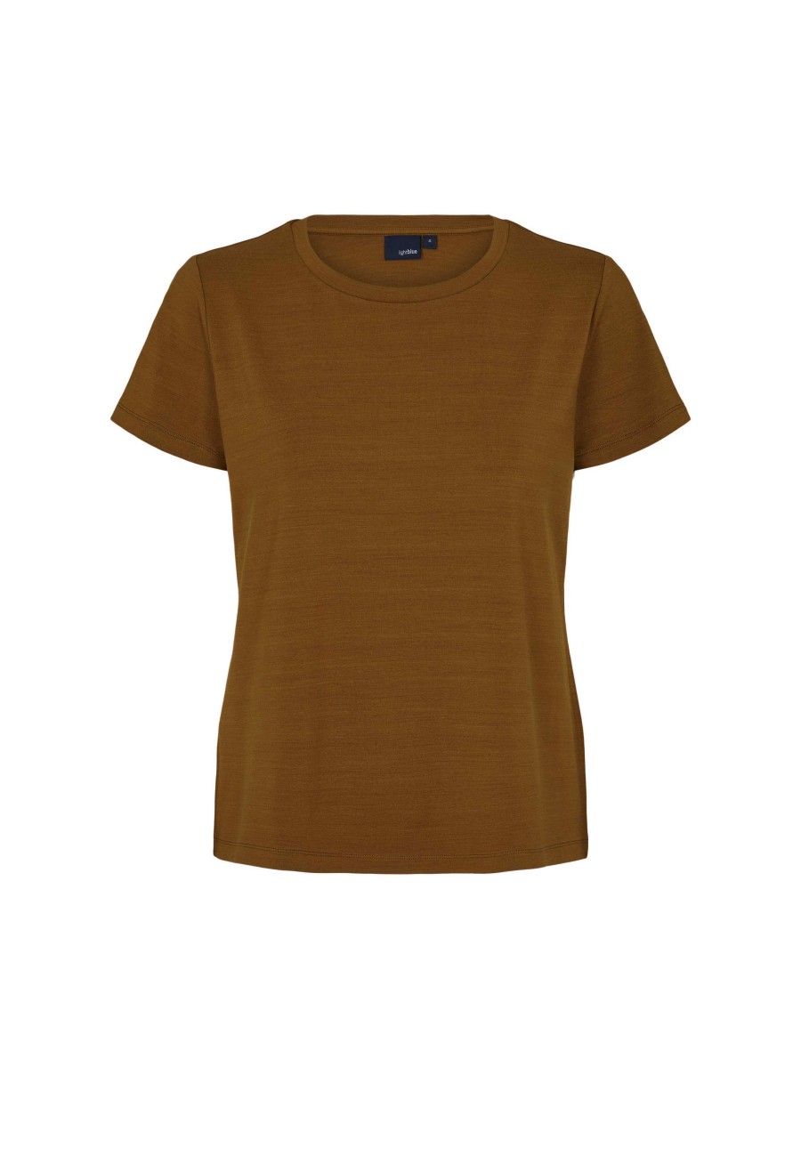 Tops Laurie | Amanda Jersey T-Shirt - Bronze