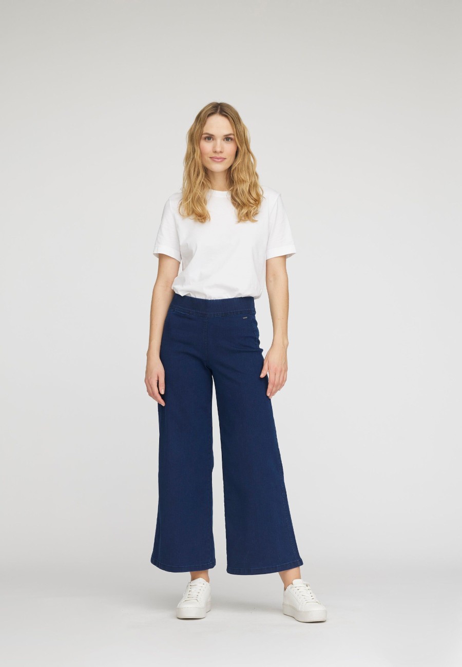 Silhouette Laurie | Serene Loose - Extra Short Length - Dark Blue Denim