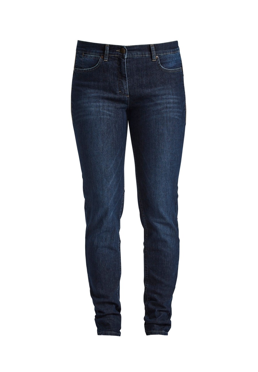 Silhouette Laurie | Alexa Slim - Medium Length - Dark Blue Denim Washed