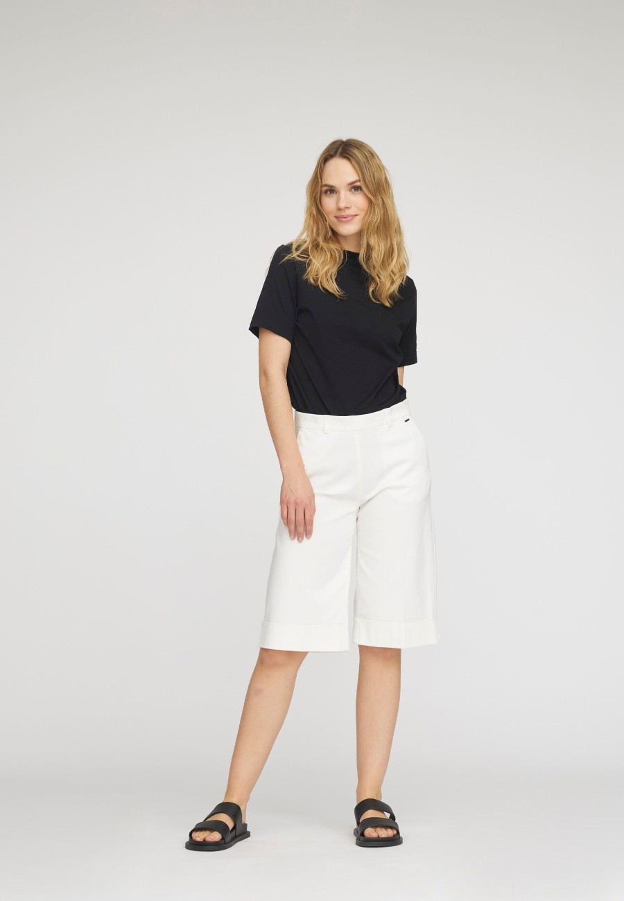 Silhouette Laurie | Phoebe Turn-Up Loose Shorts - Ivory