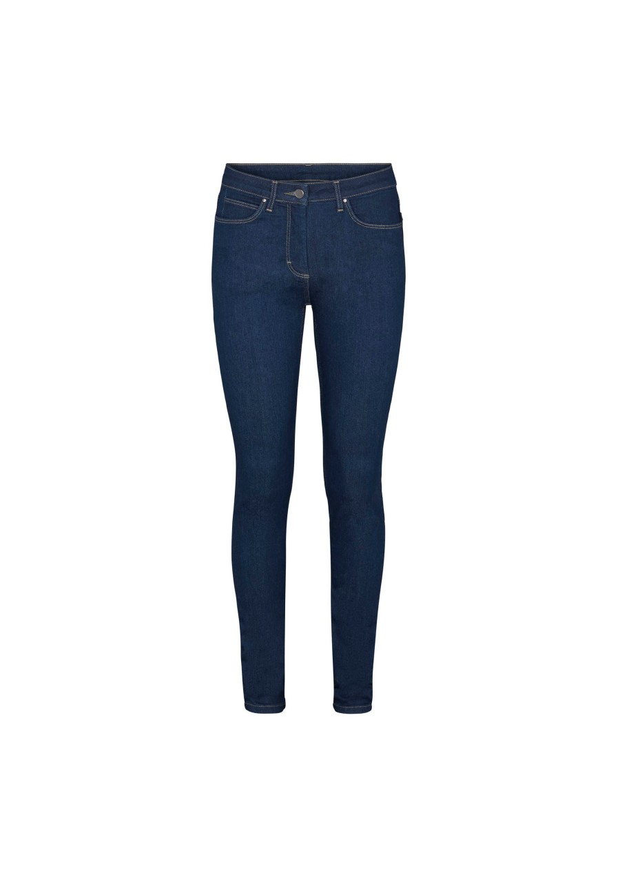 Silhouette Laurie | Laura Slim - Medium Length - Dark Blue Denim