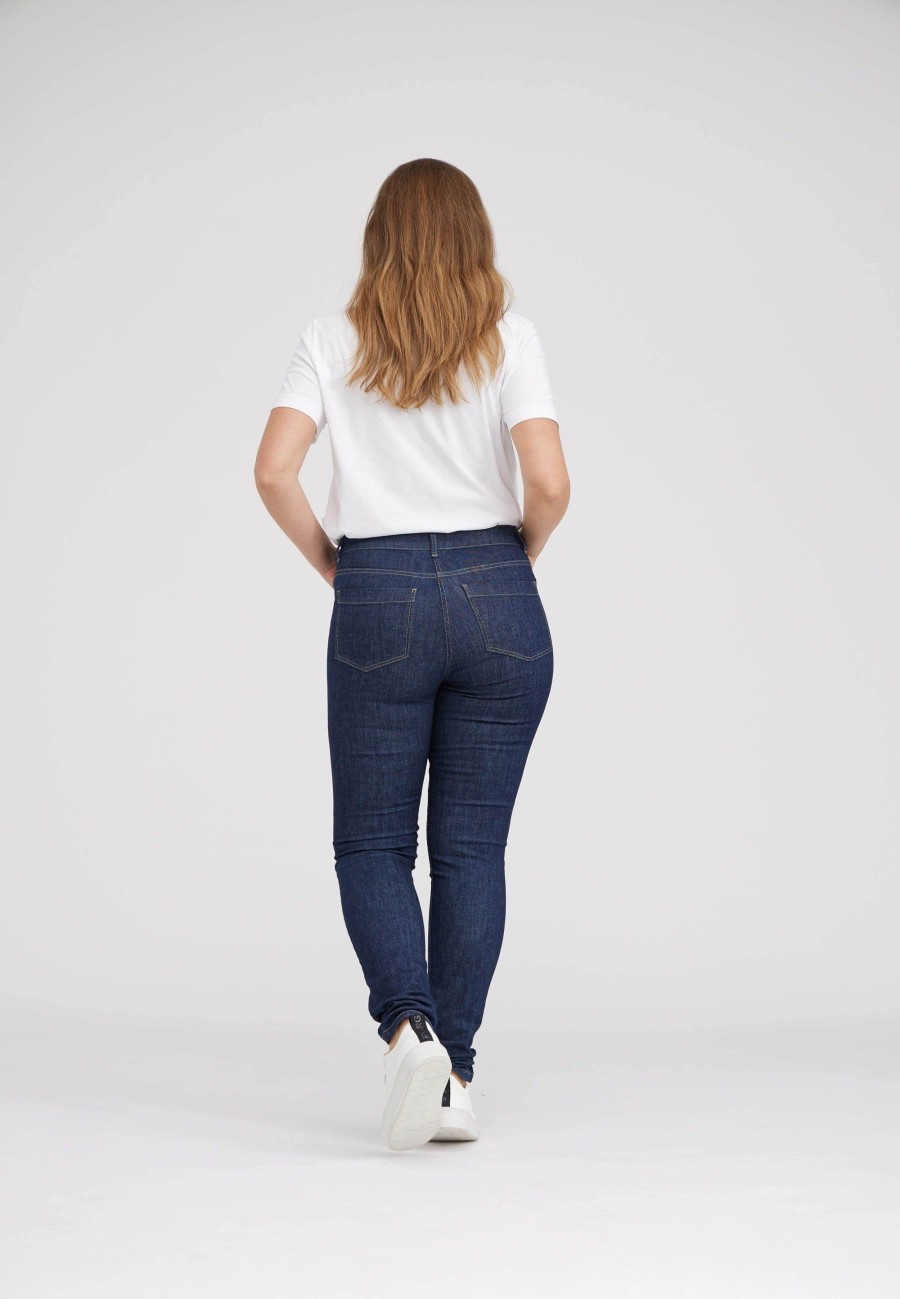 Silhouette Laurie | Laura Slim - Medium Length - Dark Blue Denim