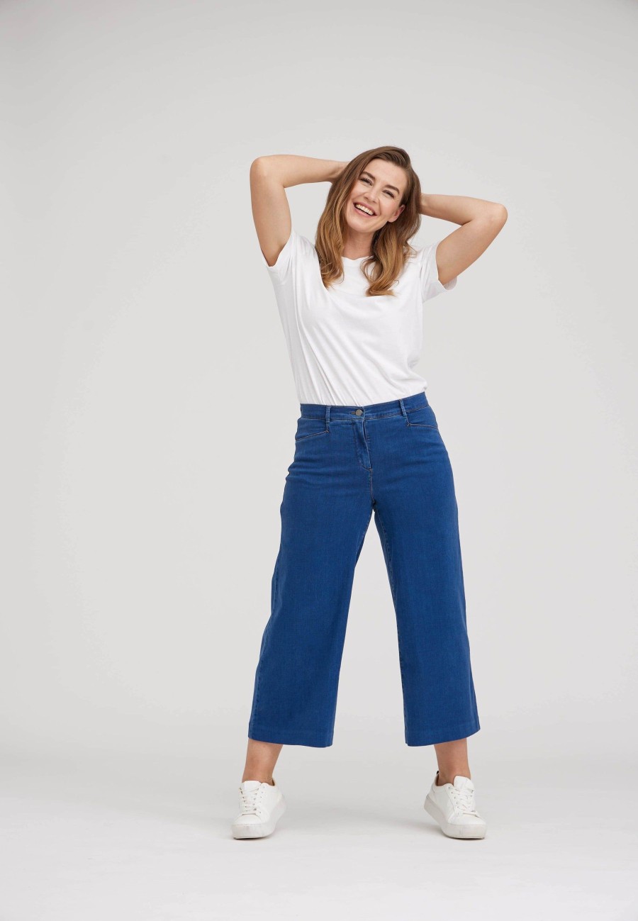 Silhouette Laurie | Rachel Loose Crop - Blue Denim