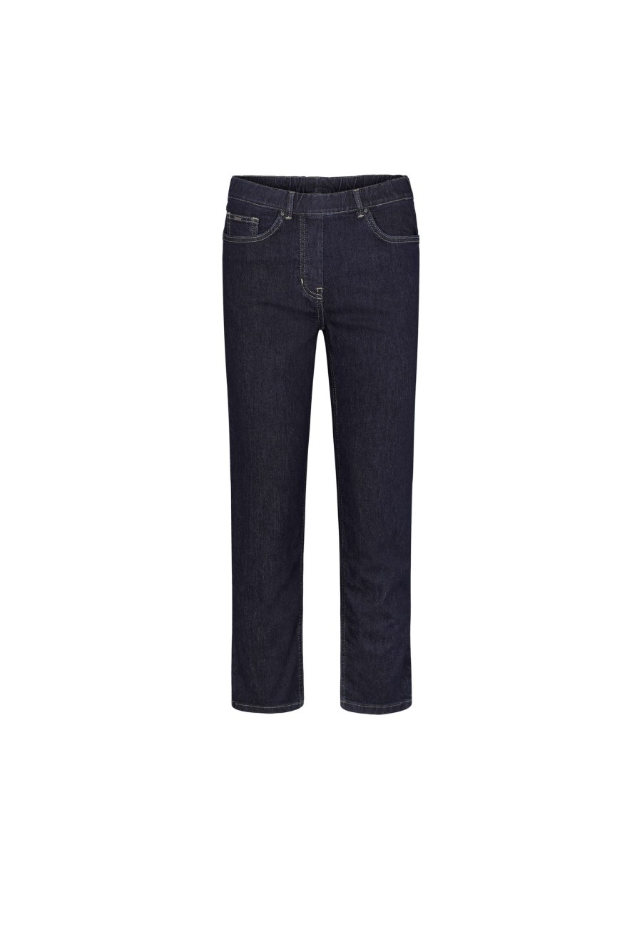 Silhouette Laurie | Helen Straight - Extra Short Length - Dark Blue Denim