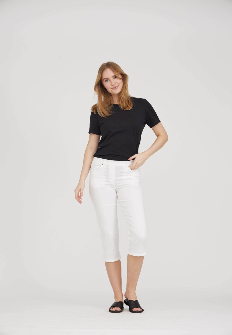 Silhouette Laurie | Hannah Regular Capri Medium Length - White