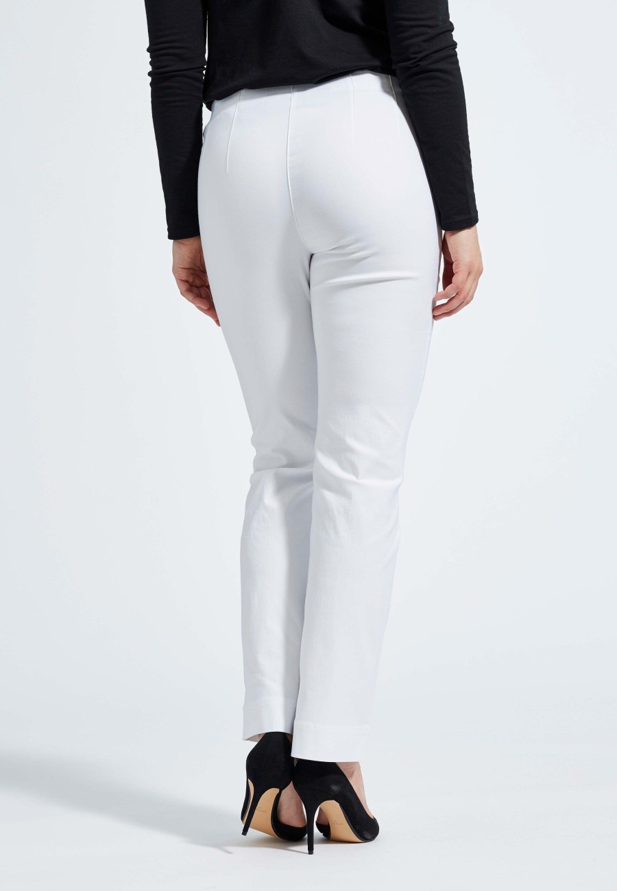 Silhouette Laurie | Bella Straight - Medium Length - White