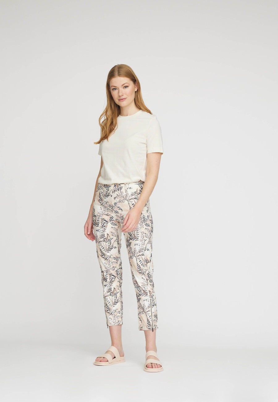 Silhouette Laurie | Piper Regular Crop - Ivory Print