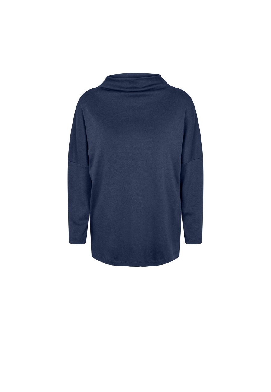 Tops Laurie | Esther Jersey Blouse - Nordic Blue