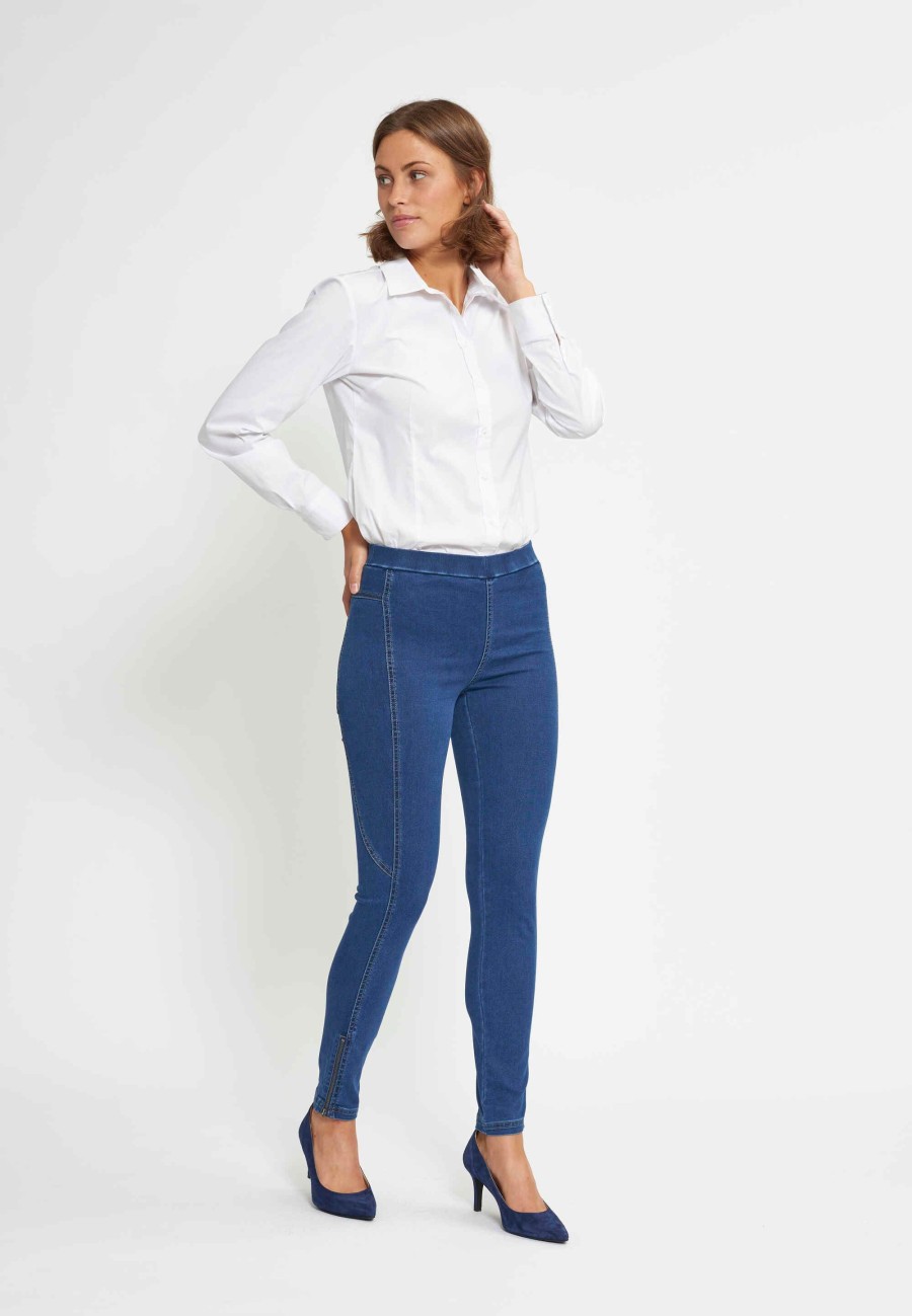 Length Laurie | Stella Skinny - Short Length - Medium Blue Denim