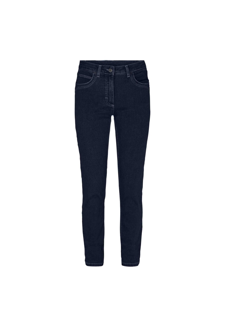 Silhouette Laurie | Laura Slim - Medium Length - Dark Blue Denim