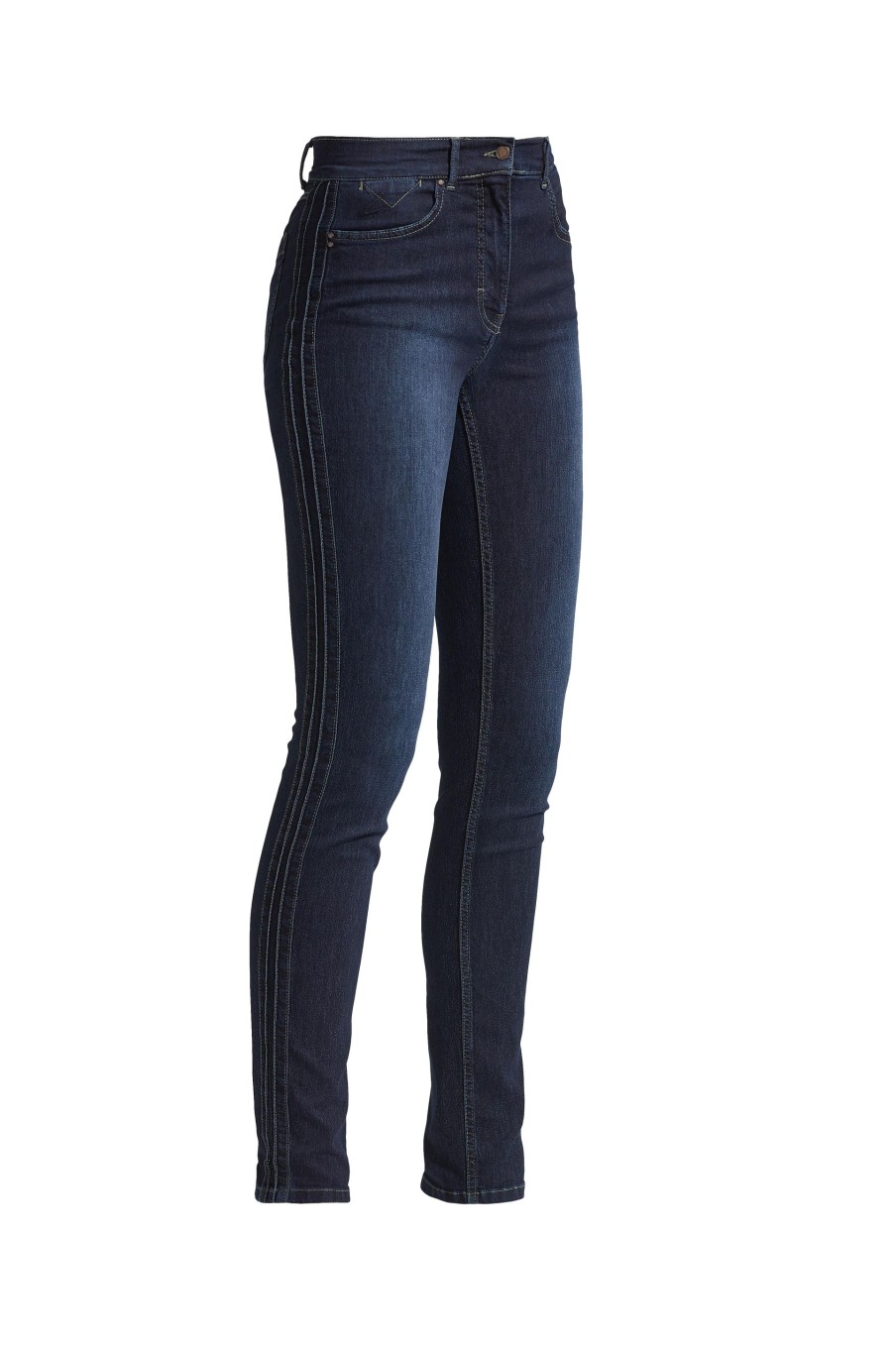 Silhouette Laurie | Lonnie Pin Slim - Medium Length - Dark Blue Washed